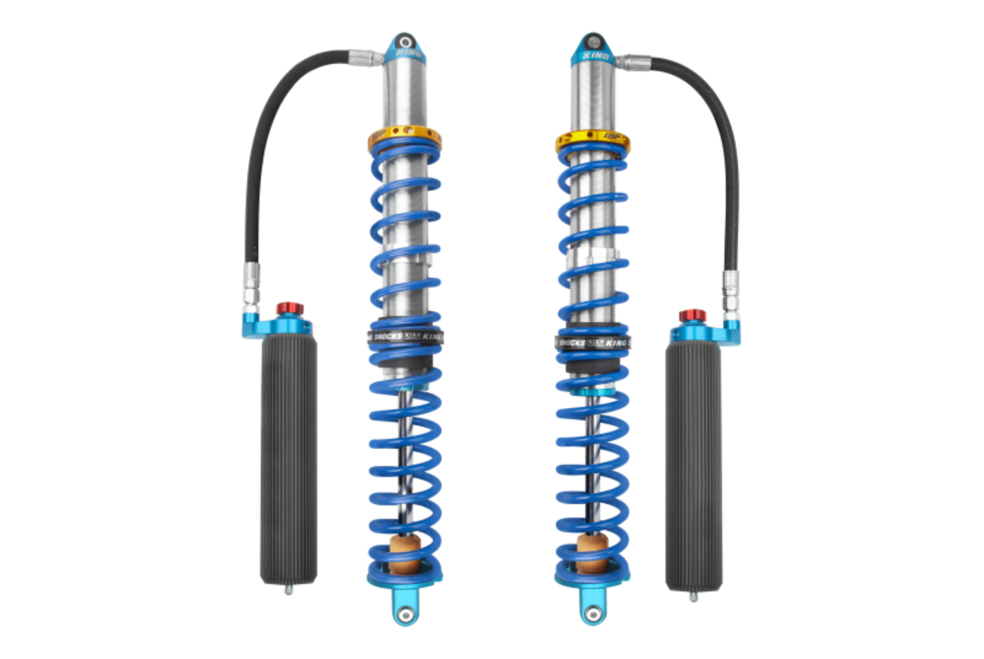 Picture of King Shocks 14-16 Polaris RZR-XP1000/Turbo Rear 2.5 Internal Bypass Remote Coilover w/ Adj & Finned