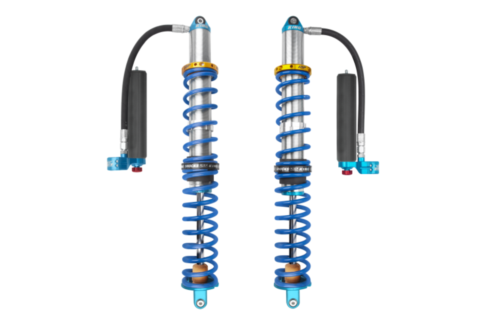Picture of King Shocks 14-16 Polaris RZR-XP1000/Turbo Rear 3.0 Internal Bypass Remote Coilover w/ Adj & Finned