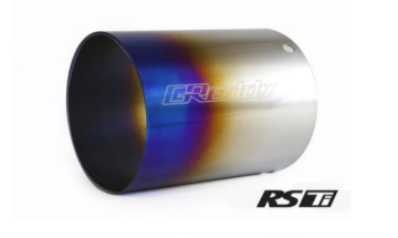 Picture of GReddy Burnt Titanium Tip 115mm Diameter 150mm Length (Revolution RS/RS-TI/RS-Race) - 160 Rev RS (L)