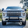 Picture of Westin 2020 Chevy Silverado 2500/3500 E-Series Bull Bar - Black