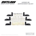 Picture of Westin 2020 Jeep Gladiator Outlaw Nerf Step Bars - Textured Black