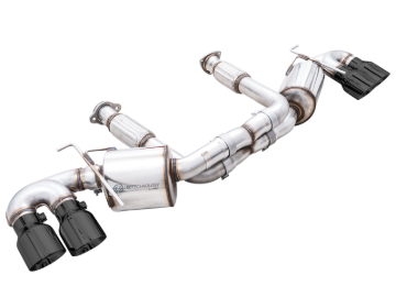 Picture of AWE Tuning 2020 Chevrolet Corvette (C8) Touring Edition Exhaust - Quad Diamond Black Tips