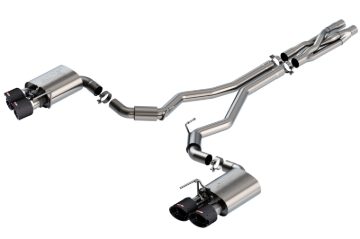 Picture of Borla 2020 Ford GT500 5.2L AT 3in ATAK CatBack Exhaust w/ Carbon Fiber Tips