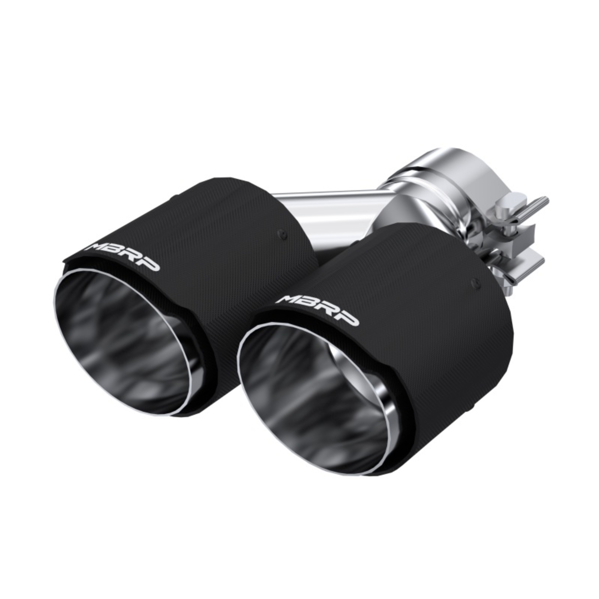 Picture of MBRP Universal Carbon Fiber Dual Tip 4in OD/2.5in Inlet
