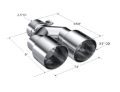 Picture of MBRP Universal T304 SS Dual Tip 3.5in OD/2.5in Inlet