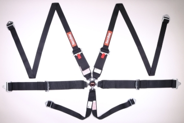 Picture of RaceQuip Black SFI CAMLOCK 6pt PU Lap HNR Seat Belt