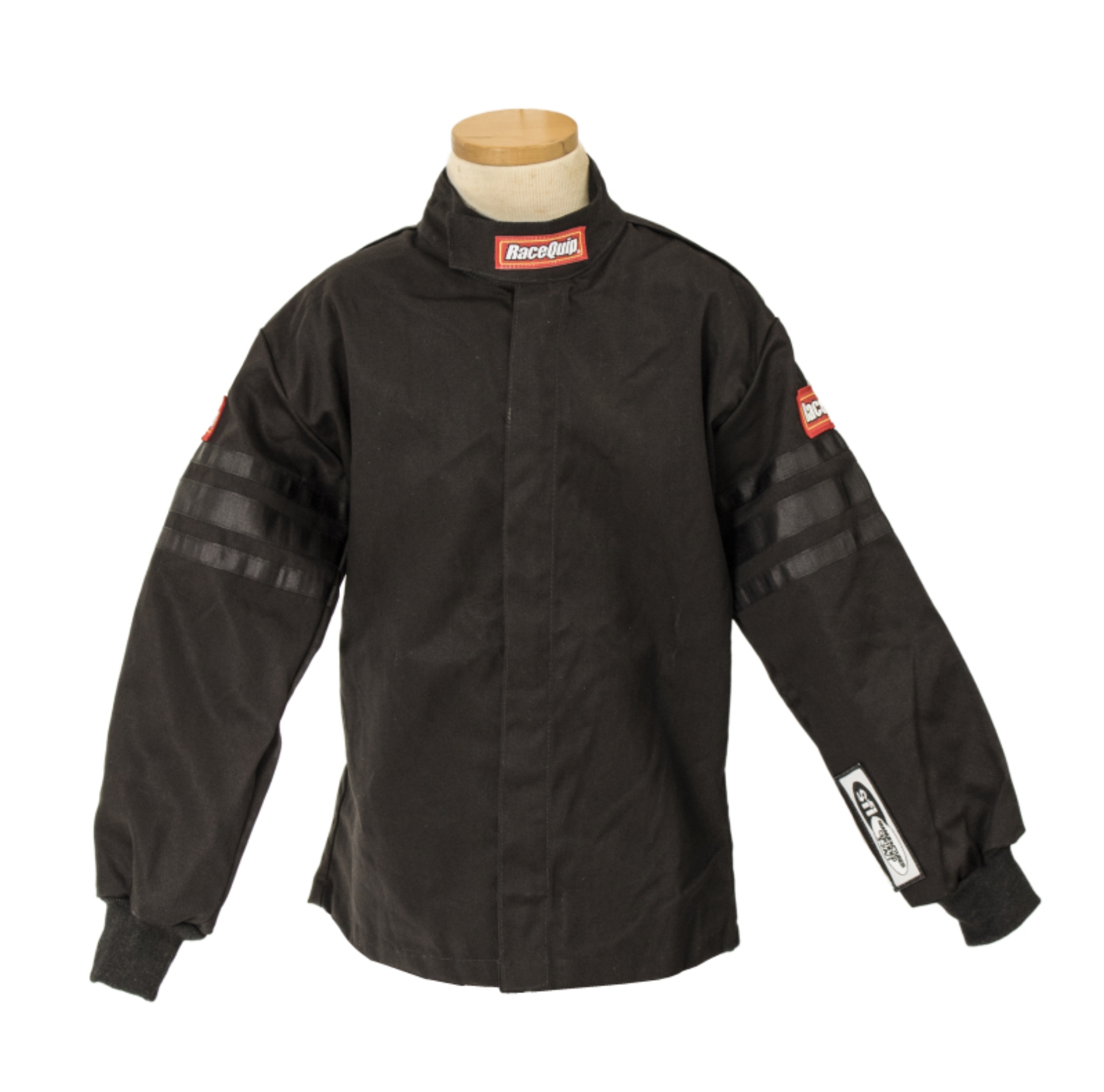 Picture of RaceQuip Black Trim SFI-1 JR. Jacket - Kids Small