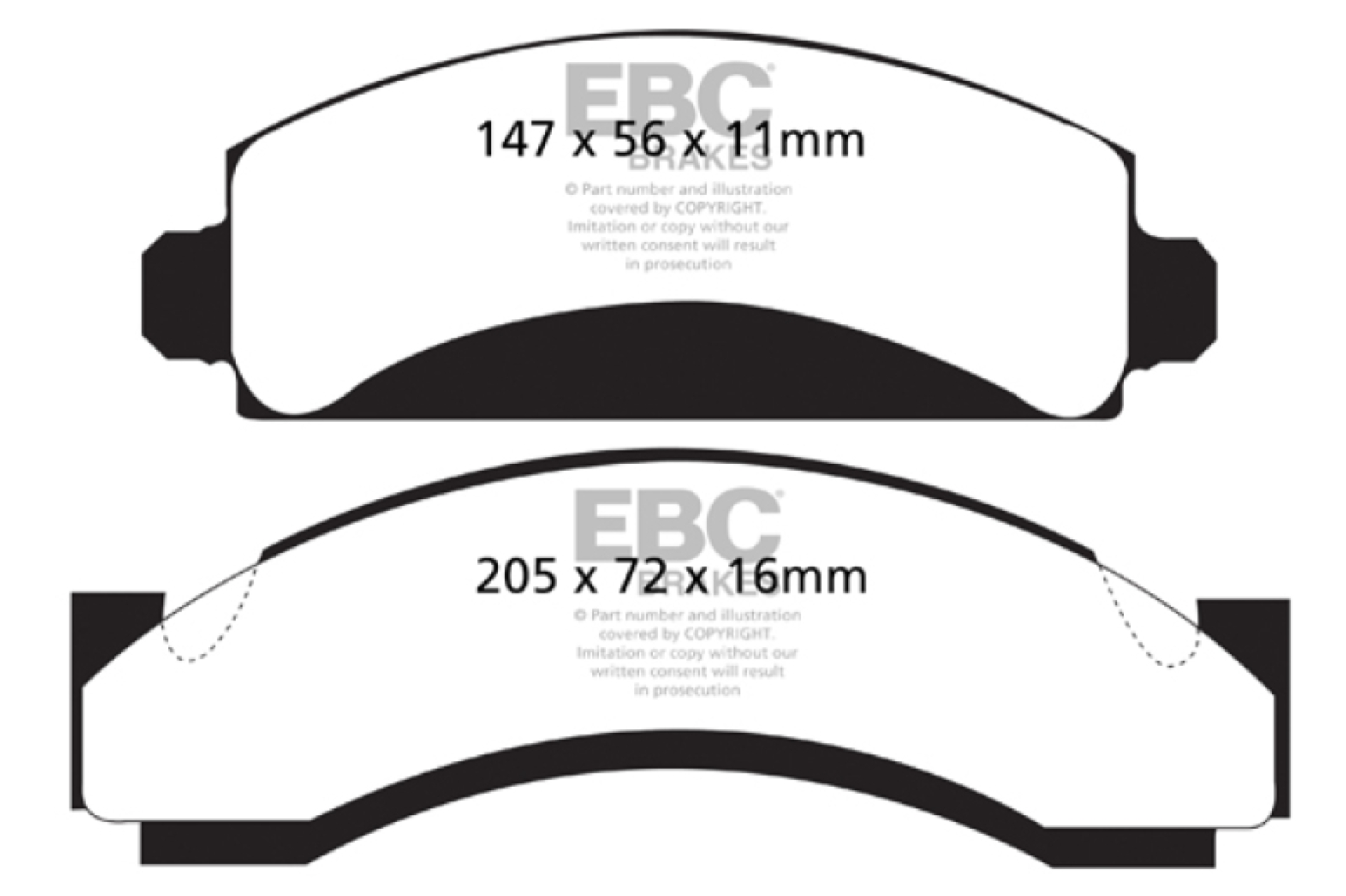 Picture of EBC Greenstuff Brake Pad Sets - DP61241