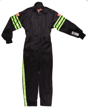 Picture of RaceQuip Green Trim SFI-1 JR. Suit - Kids Medium
