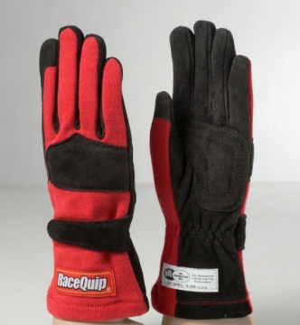 Picture of RaceQuip Red 2-Layer SFI-5 Glove - Small