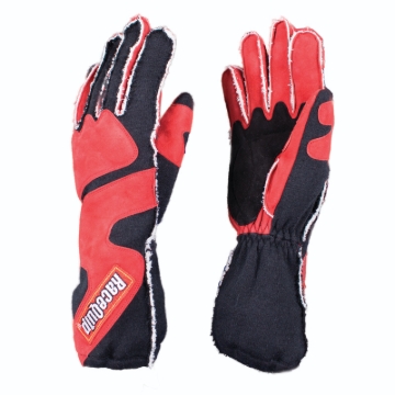 Picture of RaceQuip SFI-5 Red/Black Medium Outseam w/ Closure Glove