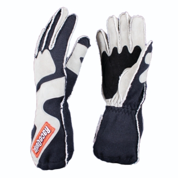 Picture of RaceQuip SFI-5 Gray/Black Small Outseam w/ Closure Glove