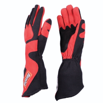 Picture of RaceQuip SFI-5 Red/Black Medium Long Angle Cut Glove