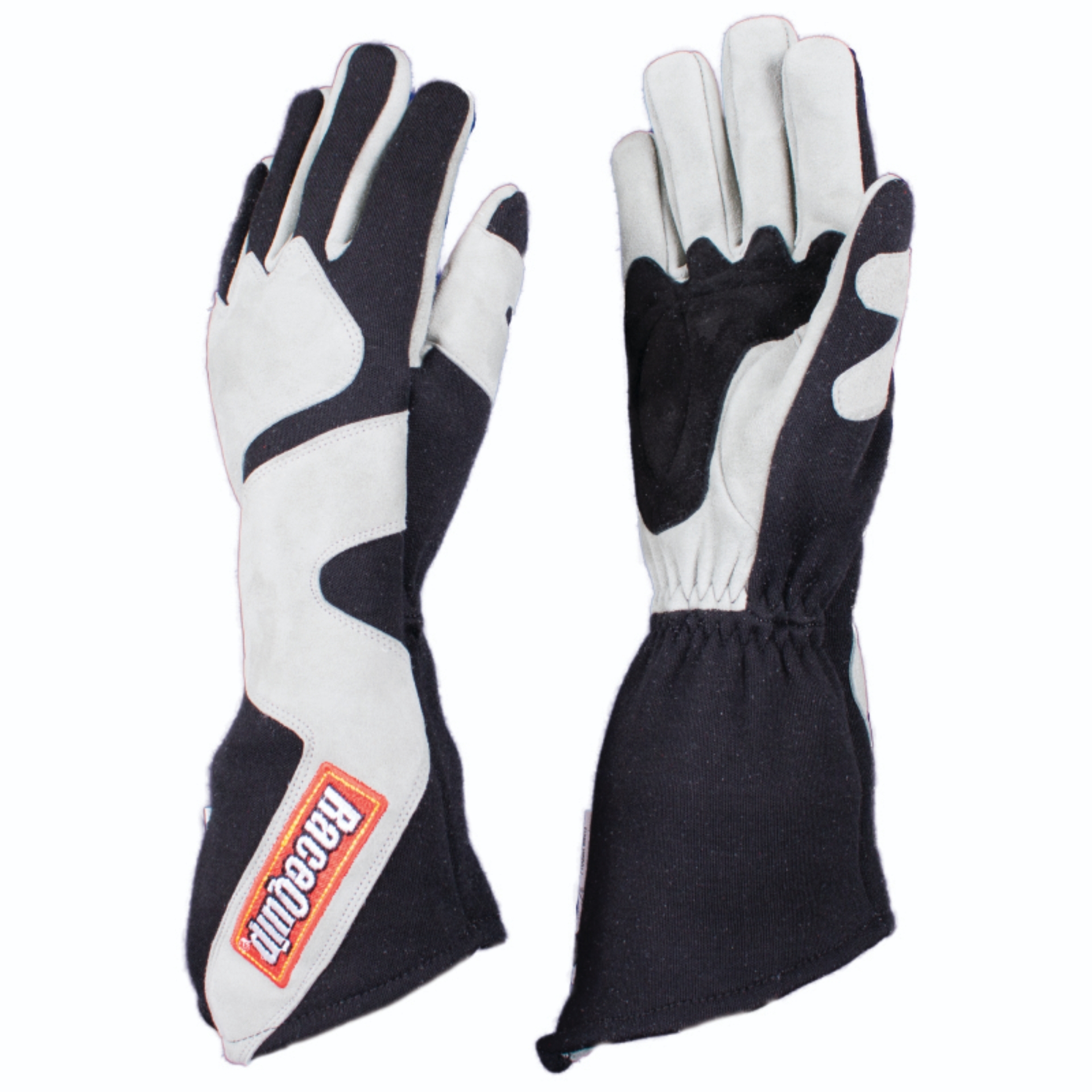 Picture of RaceQuip SFI-5 Gray/Black Medium Long Angle Cut Glove