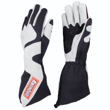 Picture of RaceQuip SFI-5 Gray/Black Medium Long Angle Cut Glove