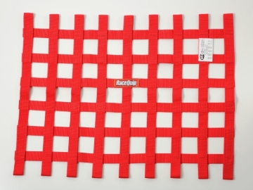 Picture of RaceQuip Red 18in H x 24W SFI Ribbon Window Net