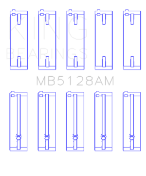 Picture of King Engine Bearings Isuzu 4XE1/4XF1/4XC1T (Size STD) Main Bearing Set
