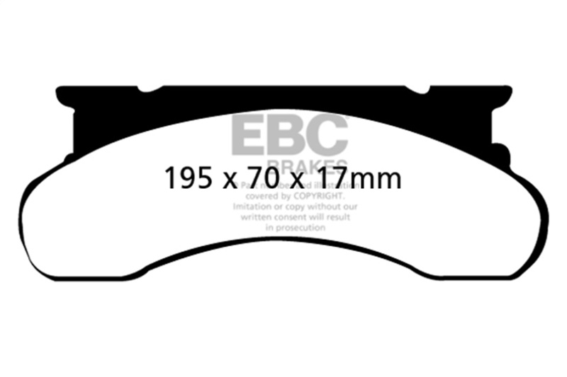 Picture of EBC Yellowstuff Brake Pad Sets - DP41258R