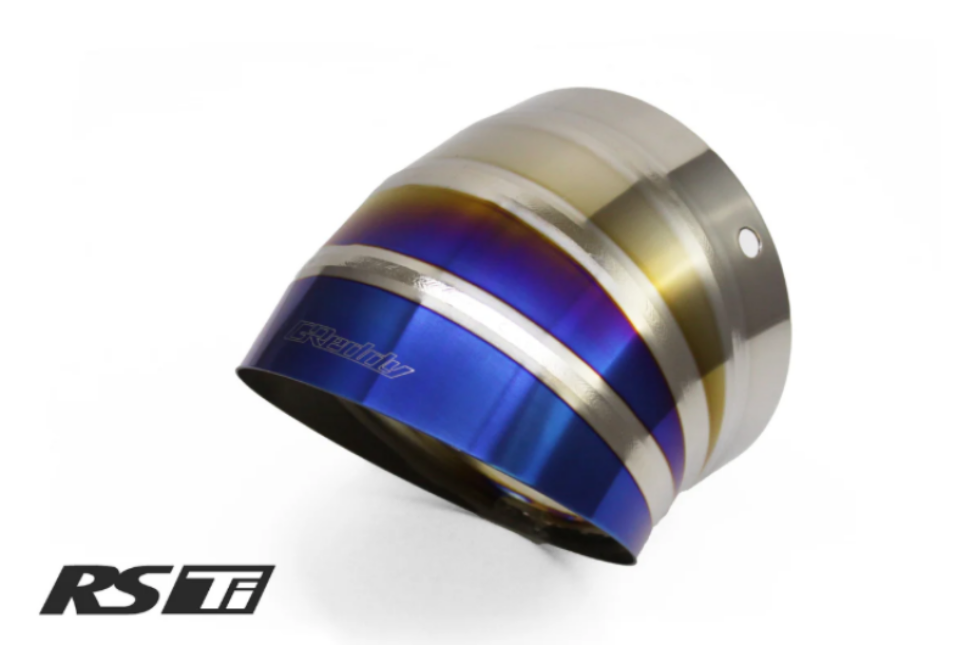 Picture of GReddy Burnt Titanium Turndown Tip 115mm Diameter 120mm Length (for Revolution RS / RS-TI / RS-Race)