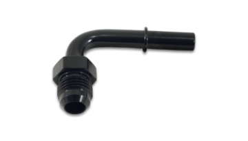 Picture of Vibrant 90 Degree Aluminum AN to Male Quick Connect Fitting -6AN - 0.3125in Hose Size