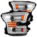 Picture of AlphaRex 15-17 Ford F-150 PRO-Series Projector Headlights Plank Style Chrm w/Activ Light/Seq Signal