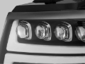 Picture of AlphaRex 07-13 Chevy Avalanche NOVA LED Proj Headlights Plank Style Matte Black w/Activ Light/DRL