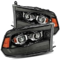 Picture of AlphaRex 09-18 Dodge Ram 1500HD PRO-Series Proj Headlights Plank Style Black w/Seq Signal/Smoked DRL