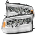 Picture of AlphaRex 09-18 Dodge Ram 1500HD NOVA LED Projector Headlights Plank Style Design Chrome w/DRL