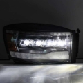 Picture of AlphaRex 06-08 Ram 1500HD NOVA LED Proj Headlights Plank Style Alpha Blk w/Seq Signal/DRL/Amber LED