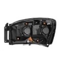 Picture of AlphaRex 06-08 Dodge Ram 1500HD NOVA LED Proj Headlights Plank Style Blk w/Seq Signal/DRL/Amber LED