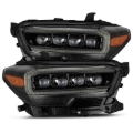 Picture of AlphaRex 16-20 Toyota Tacoma NOVA LED Projector Headlight Plank Style Alpha Black w/Activation Light