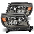 Picture of AlphaRex 05-11 Toyota Tacoma LUXX Crystal Headlights Plank Style Alpha Black w/Activation Light/DRL