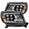 Picture of AlphaRex 05-11 Toyota Tacoma NOVA LED Projector Headlights Plank Style Black w/Activ Light/DRL