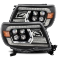 Picture of AlphaRex 05-11 Toyota Tacoma NOVA LED Projector Headlights Plank Style Black w/Activ Light/DRL