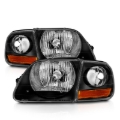 Picture of ANZO 1997-2003 Ford F150 Crystal Headlight Black w/ Parking Light