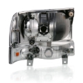 Picture of ANZO 2000-2004 Ford Excursion Crystal Headlight w/ Corner Light Black Amber (w/o Bulb)