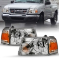 Picture of ANZO 2001-2011 Ford Ranger Crystal Headlight Chrome w/Corner Lights (OE Replacement)