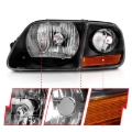 Picture of ANZO 1997-2003 Ford F150 Crystal Headlight Black w/ Parking Light
