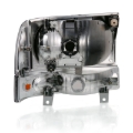 Picture of ANZO 2000-2004 Ford Excursion Crystal Headlight w/ Corner Light Black Amber (w/o Bulb)