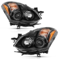 Picture of ANZO 2010-2013 Nissan Altima Projector Headlight Black (Halogen Type)