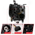 Picture of ANZO GMC SIERRA 1500 14-15 2500H/15-19 Projector Headlight Plank Style Black w/ Switchback (Halogen)