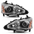 Picture of ANZO 2013-2015 Nissan Altima Projector Headlight Chrome Amber