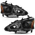 Picture of ANZO 2013-2015 Nissan Altima Projector Headlight Black Amber