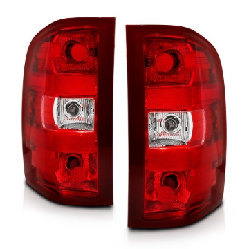 Picture of ANZO 2007-2013 Chevy Silverado Taillight Red/Clear Lens (OE Replacement)