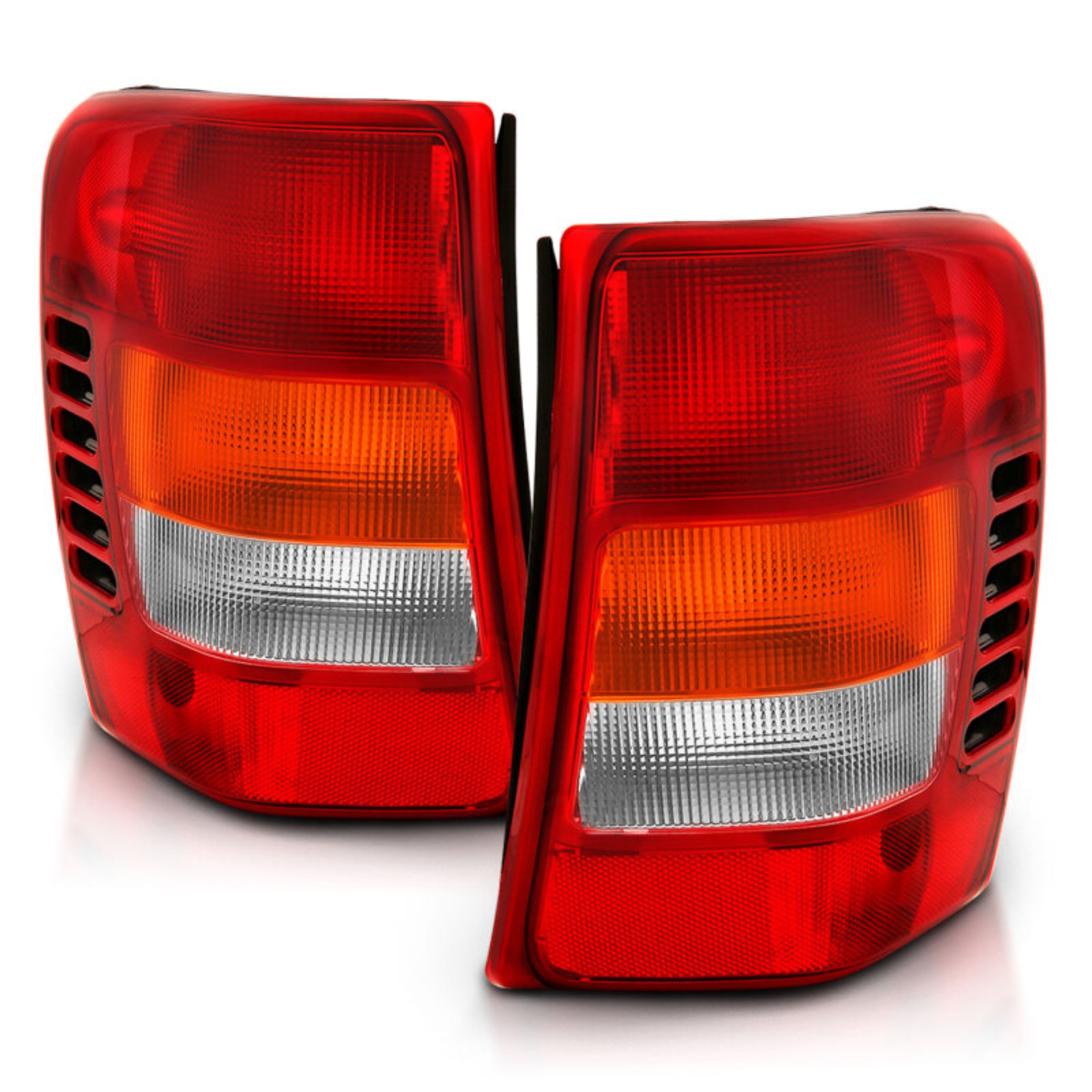 Picture of ANZO 1999-2004 Jeep Grand Cherokee Taillight Red/Clear Lens (OE Replacement)