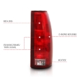 Picture of ANZO 1988-1999 Chevy C1500 Taillight Red/Clear Lens w/ Circuit Board(OE Replacement)