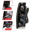Picture of ANZO 2004-2007 Chevy Silverado Taillight Red/Clear Lens w/Black Trim (OE Replacement)