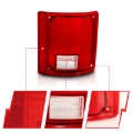 Picture of ANZO 1978-1991 Chevy Blazer Taillight Red/Clear Lens w/o Chrome Trim Fleetside (OE Replacement)