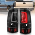 Picture of ANZO 2003-2006 Chevy Silverado 1500 LED Taillights Plank Style Black w/Clear Lens