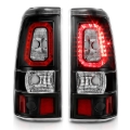 Picture of ANZO 2003-2006 Chevy Silverado 1500 LED Taillights Plank Style Black w/Clear Lens